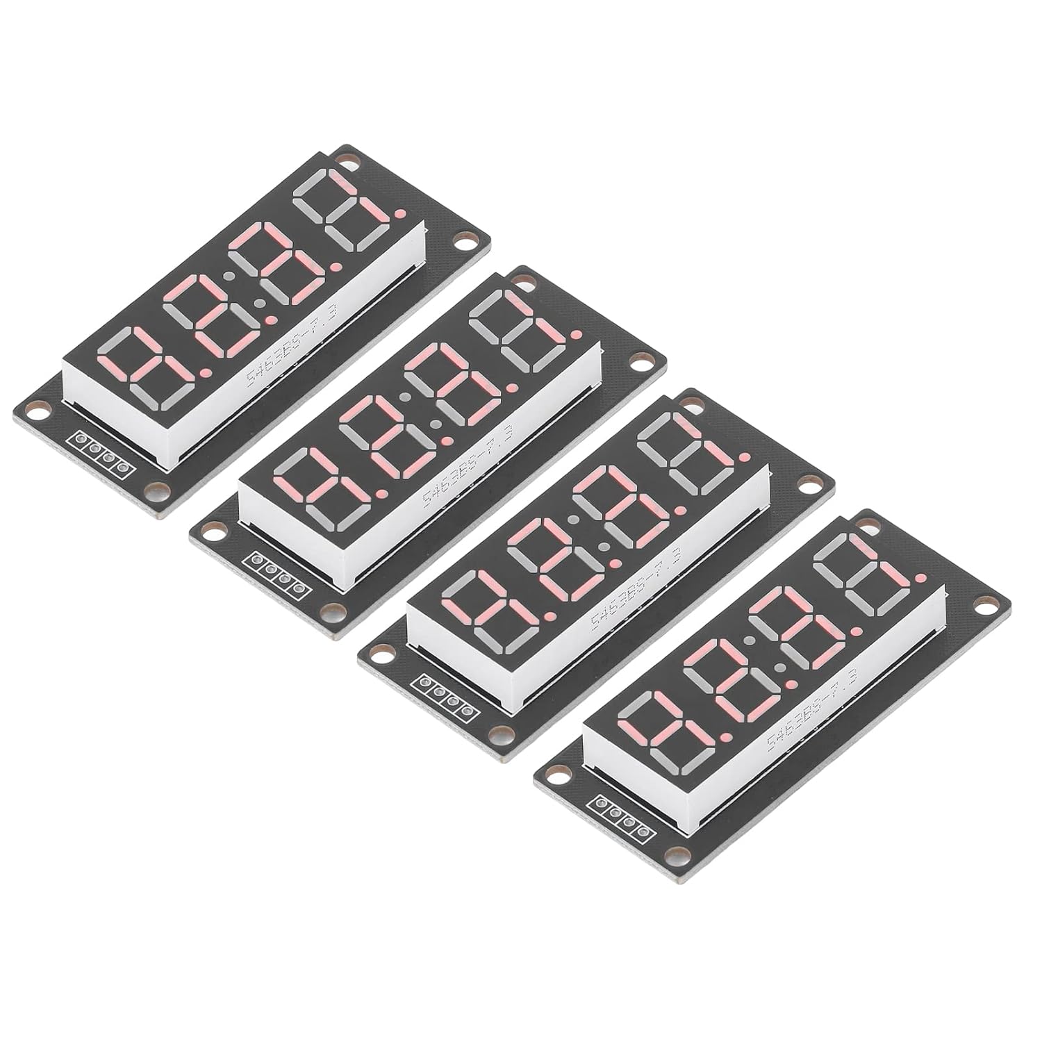 Thumbnail 3 de FTVOGUE LED-Uhrmodul mit 4-stelliger 7-Segment-Röhre (TM1637, 5 V) – 4er-Set