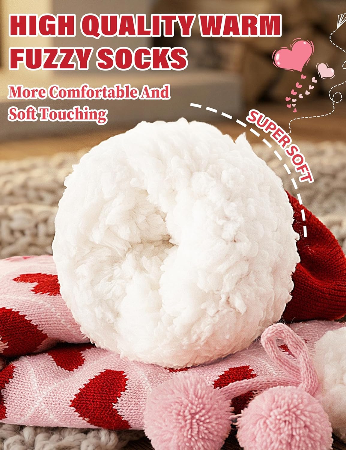 Detalle 2 de MOGGEI Fuzzy Grips Slipper Socks 3X Warmer