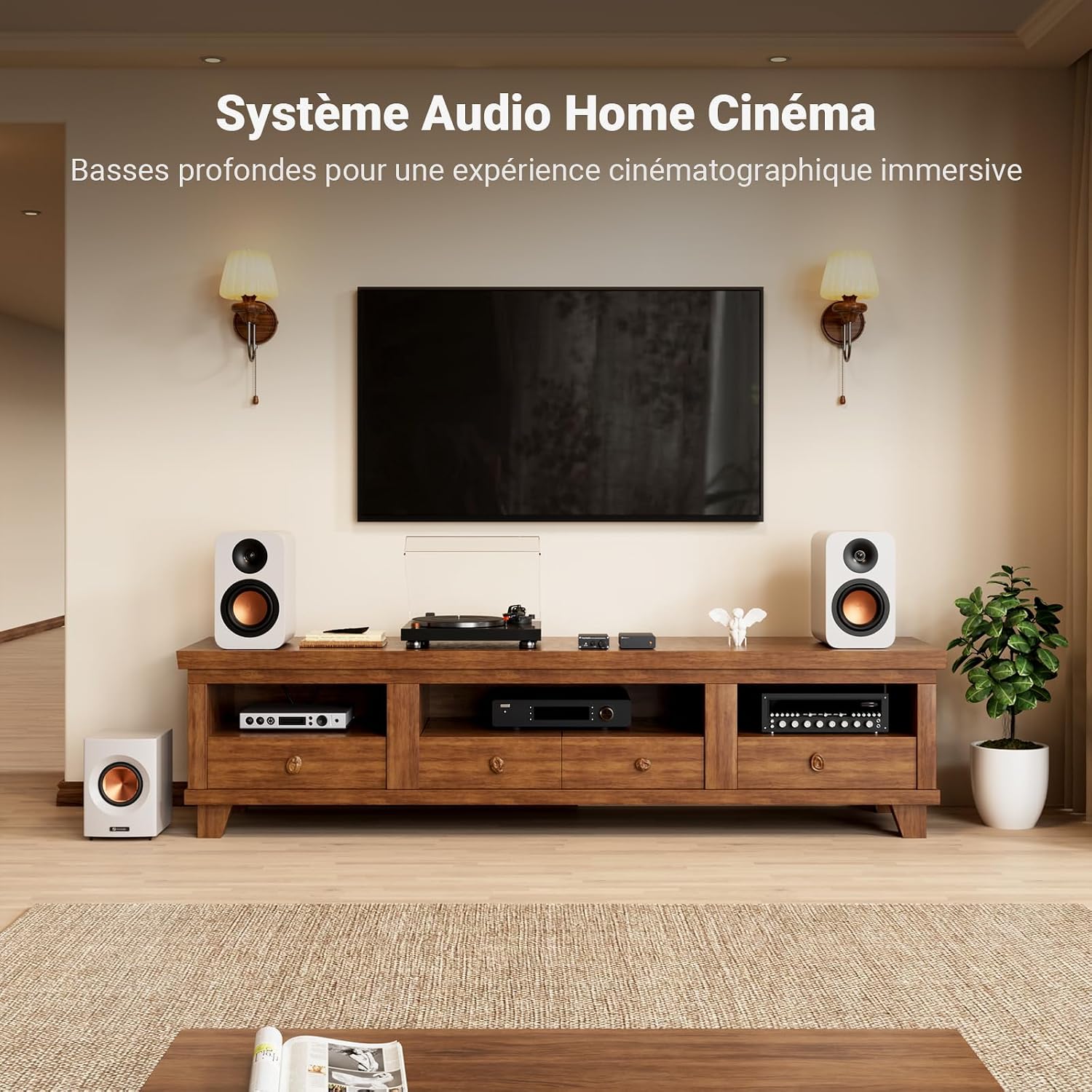 Detalle 2 de Fosi Audio TP-02 amplificateur subwoofer 220W