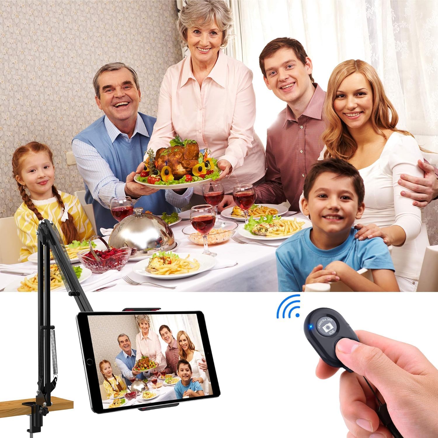 Detalle de Zttopo Bluetooth Wireless Camera Remote for Smartphones