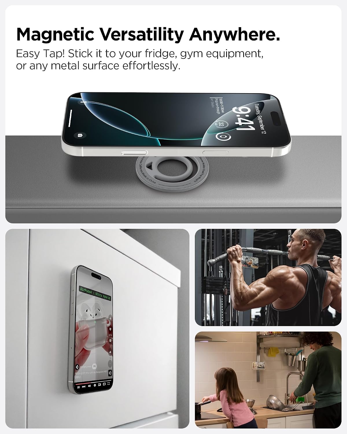 Detalle 2 de Spigen Dual Pop MagFit anneau magnétique pour iPhone 16
