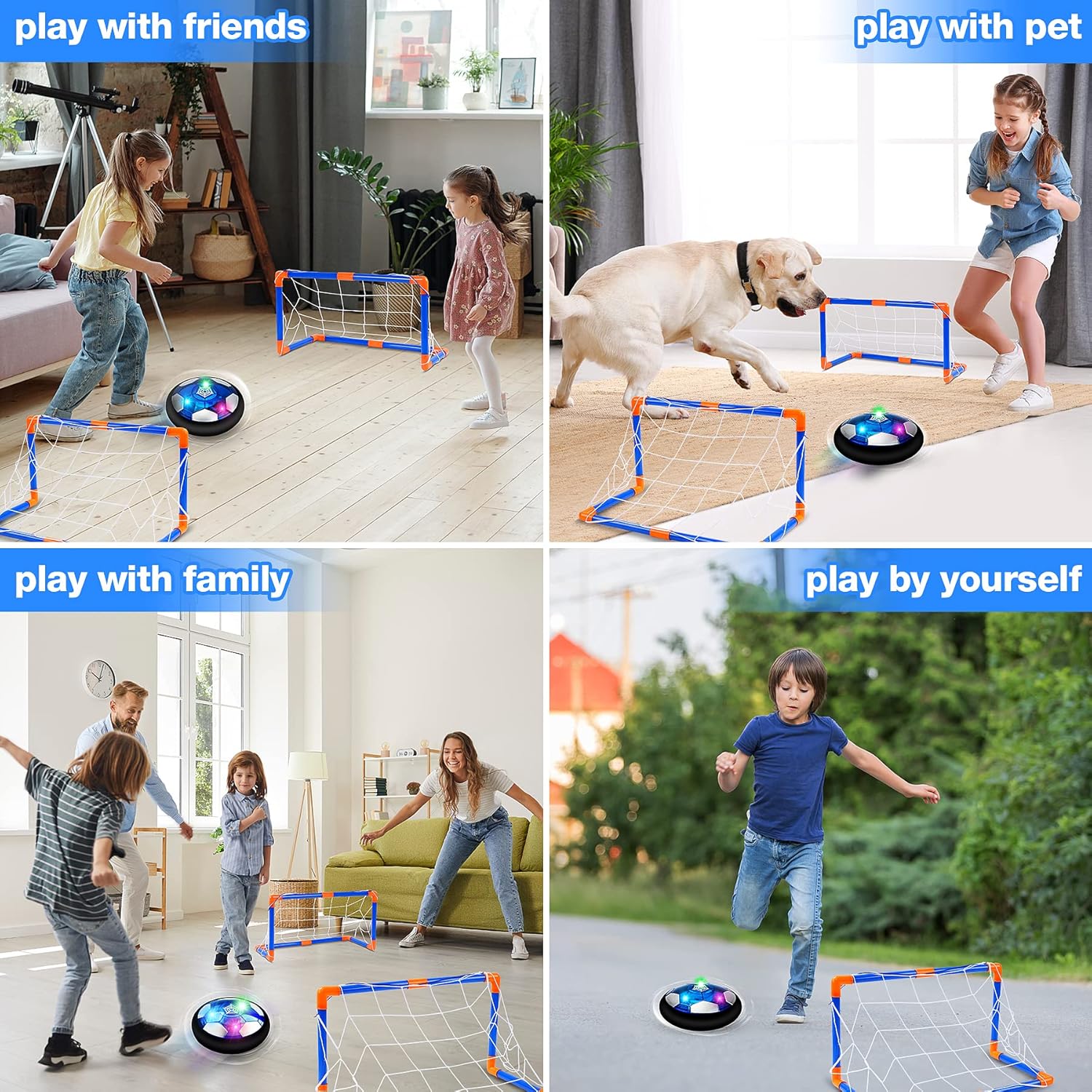 Detalle 2 de Lenbest Fußball‑Set für Kinder mit Air Power Ball – Indoor & Outdoor Spielspaß