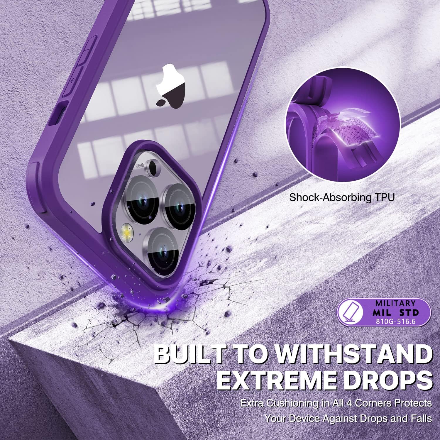 Thumbnail 4 de CENHUFO iPhone 14 Pro case 360° protection