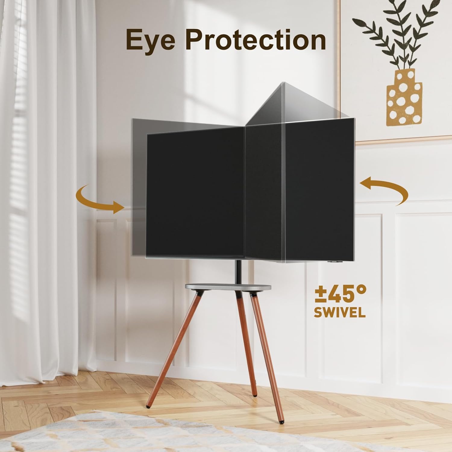 Detalle 2 de ECOTINY Tripod Easel TV Stand 65in