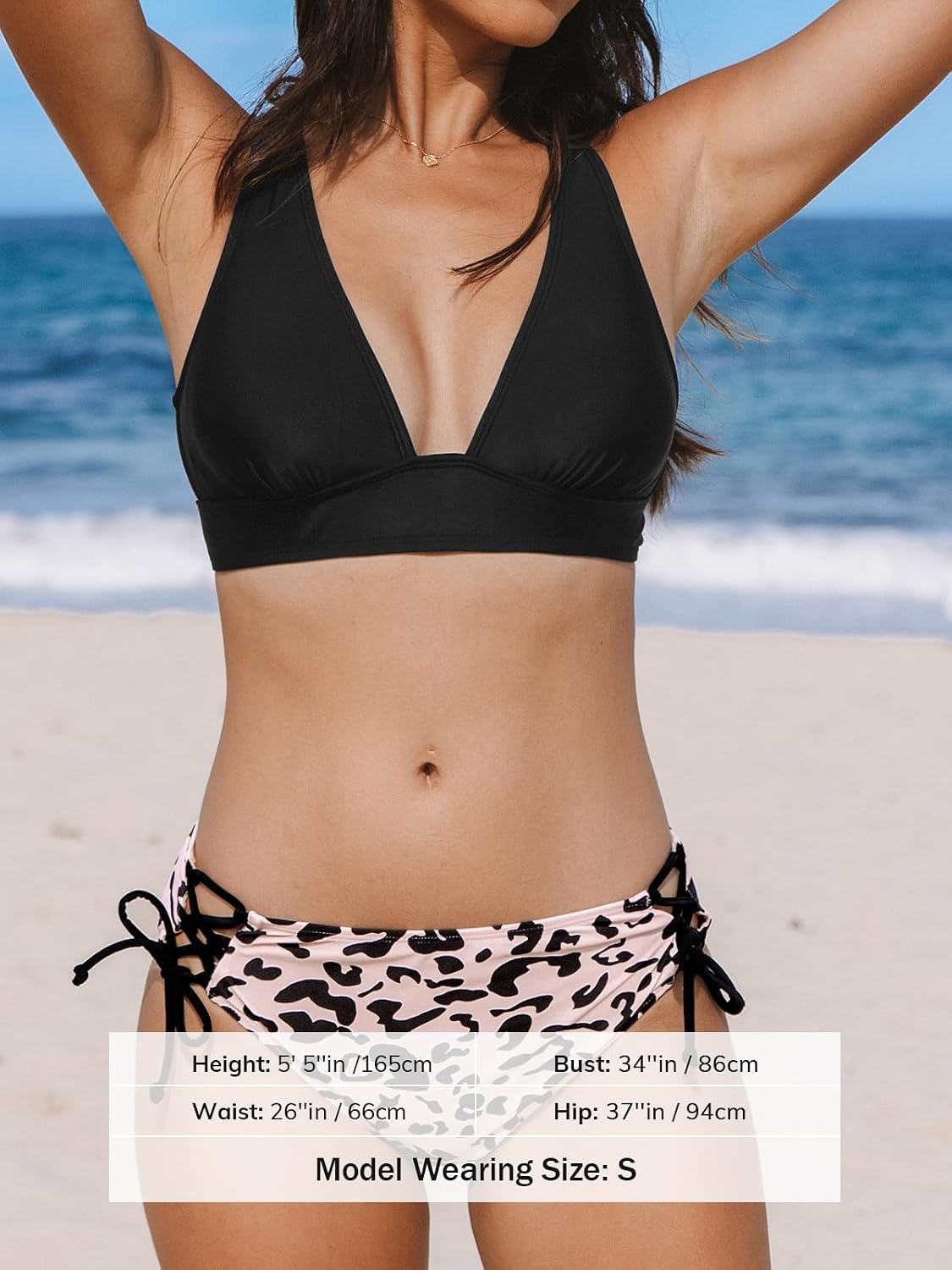 Thumbnail 3 de CUPSHE Damen Bikini-Set mit V-Ausschnitt