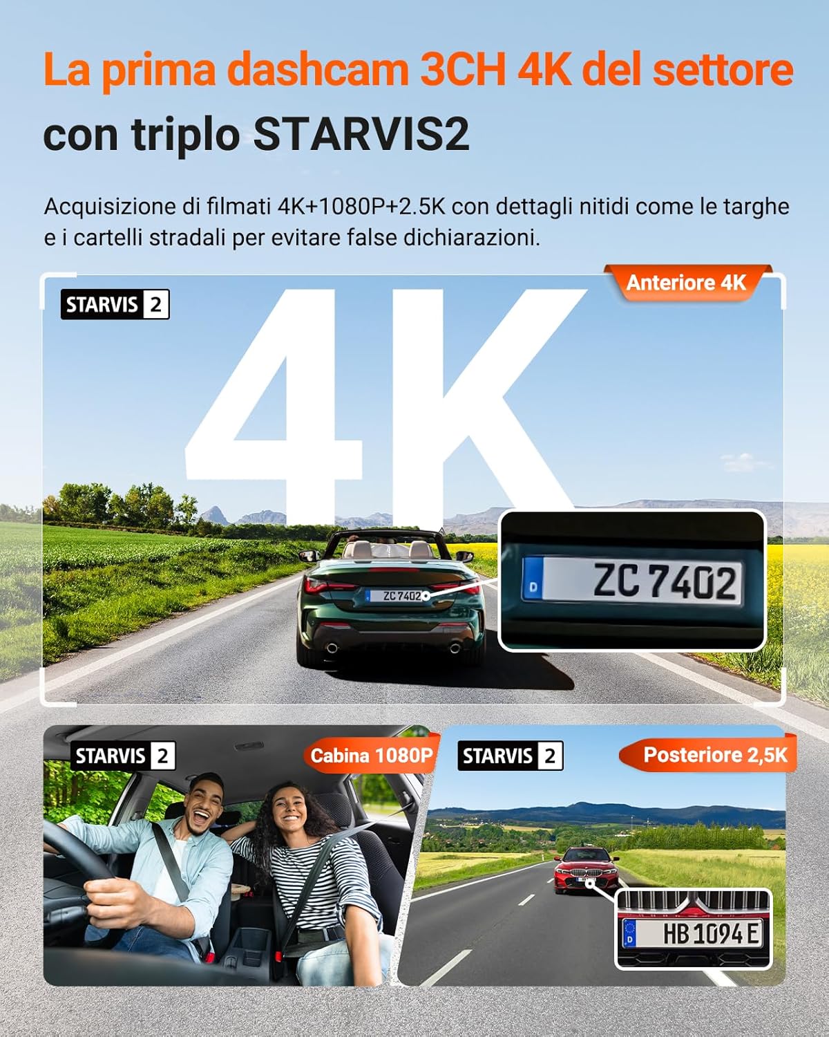 Detalle 2 de VANTRUE N4 Pro S Dash Cam 4K