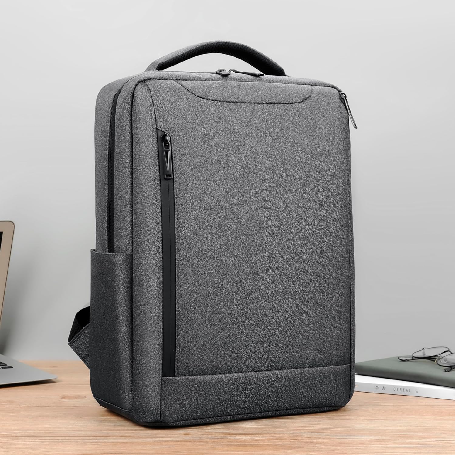 Detalle de Mixroom Zaino Porta PC con Scomparto Custodia per Laptop fino a 15.6" – Modello Z38, Grigio