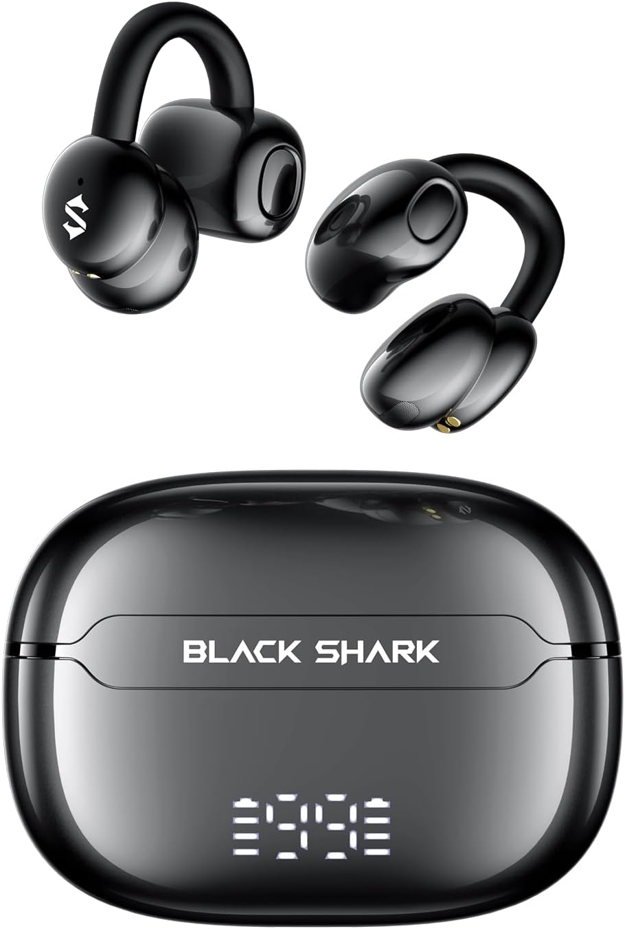Detalle de Black Shark T19 Open Ear Kopfhörer – kabellos, leicht, 50 Std. Akku
