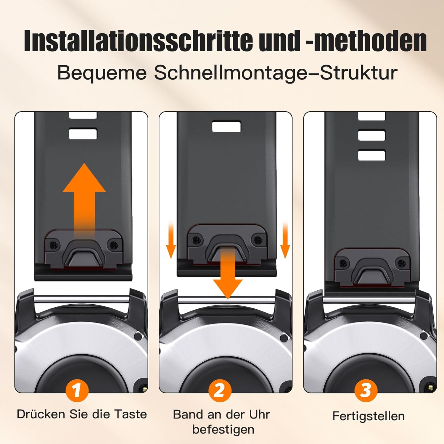 Thumbnail 5 de NotoCity Quickfit Armband 22 mm für Garmin Fenix 5/6/7, Epix 2 & mehr
