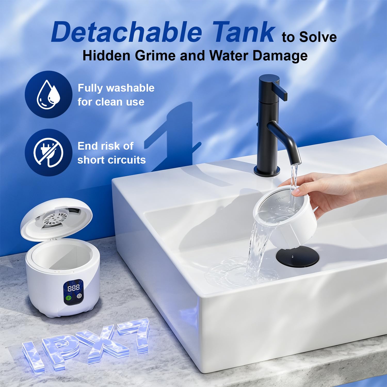 Detalle 1 de Ultrasonic Retainer Cleaner, 45 kHz