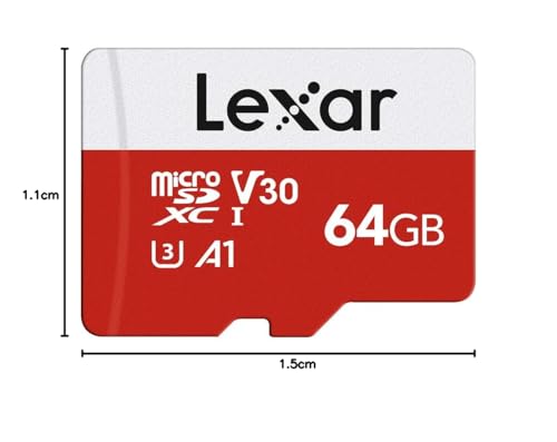 Thumbnail 9 de Lexar Micro SD 64 GB: scheda microSDXC A1, U3, C10, V30 con adattatore SD