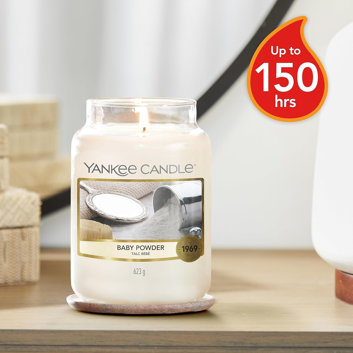 Thumbnail 2 de Yankee Candle Baby Powder 150h Large Jar
