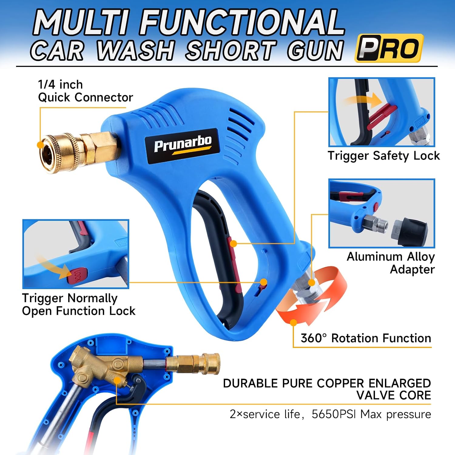 Detalle 2 de Prunarbo Foam Cannon for Pressure Washer 1 L