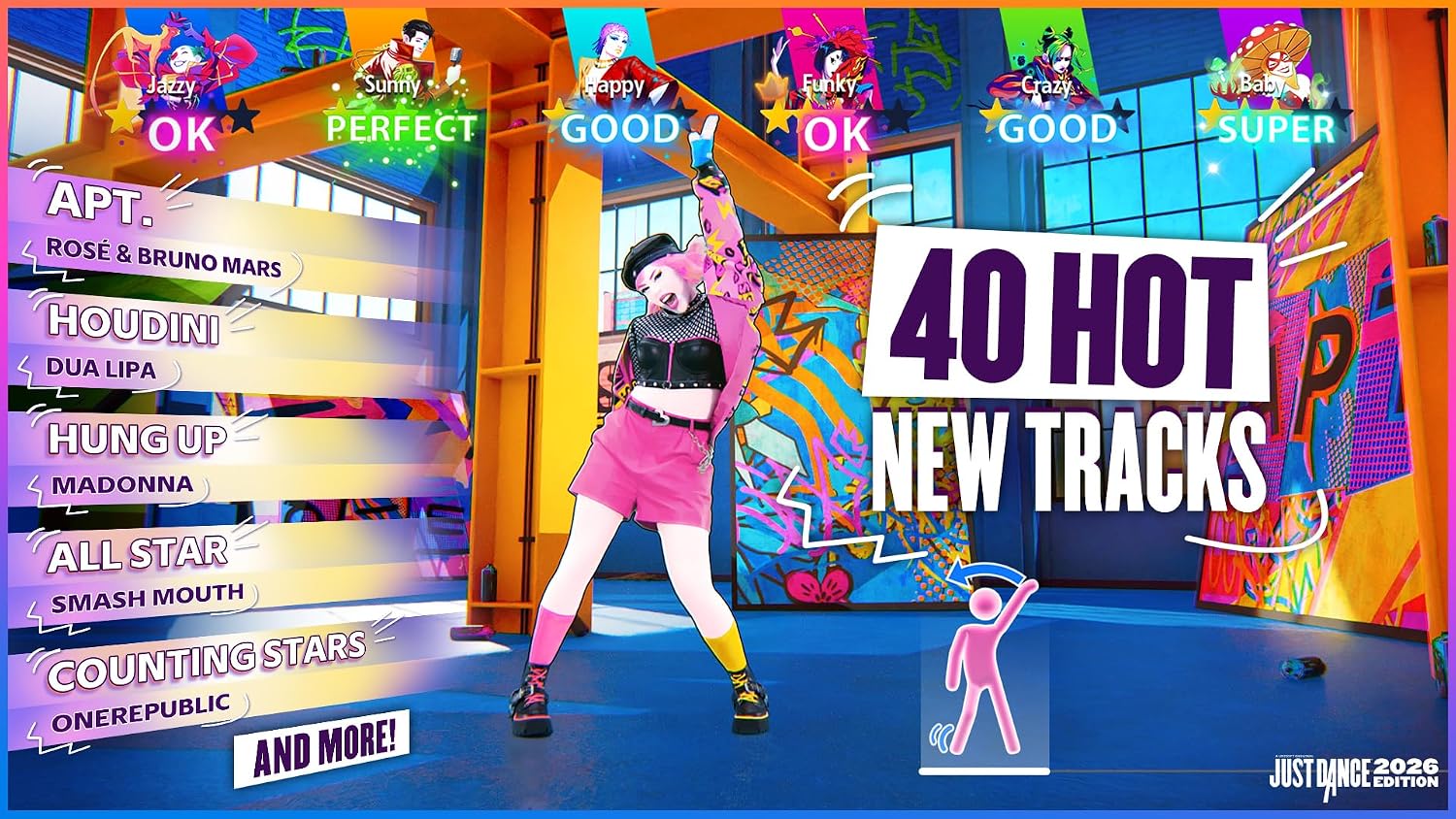 Detalle de Just Dance 2026 Limited Edition, 40 Songs