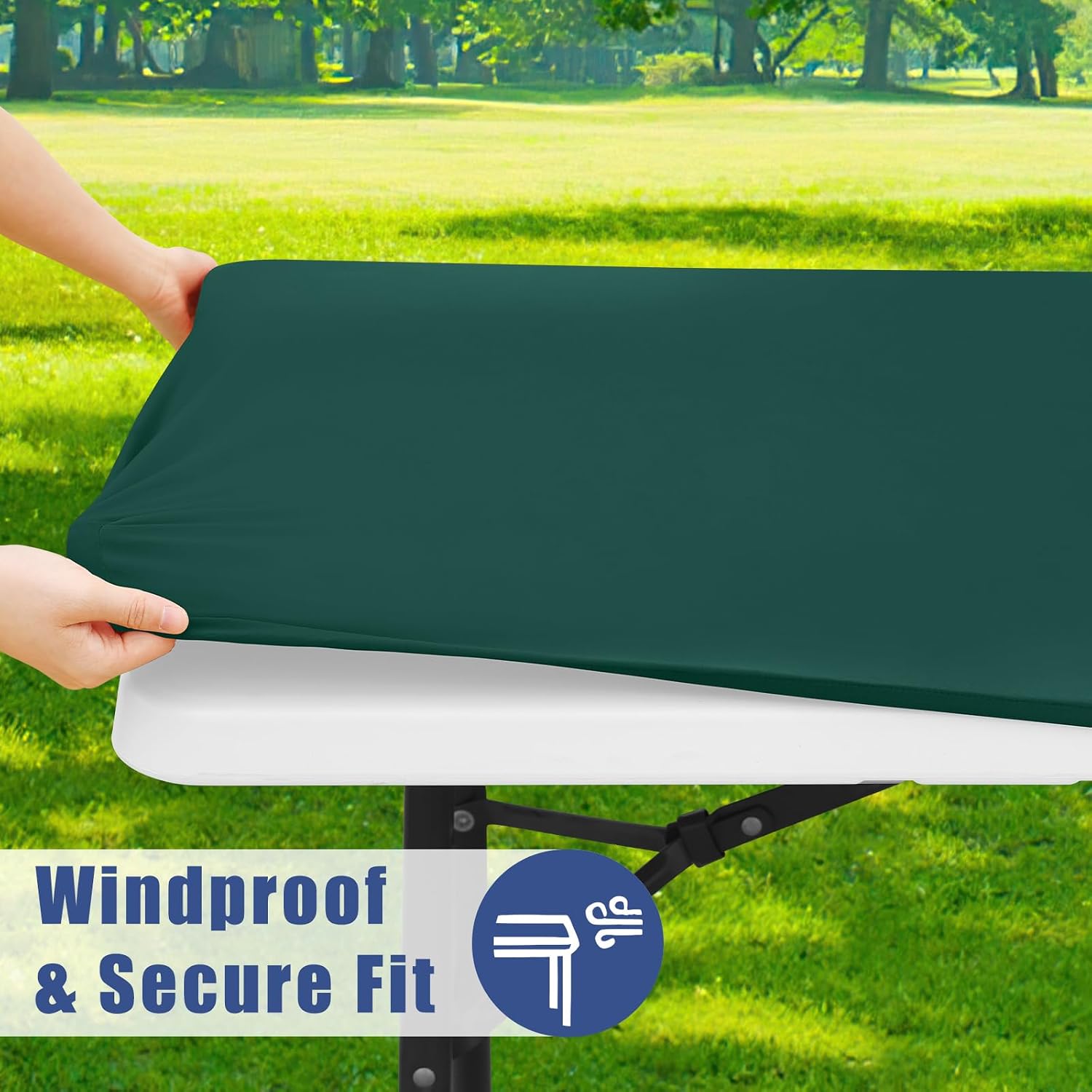 Detalle de Moosfor Fitted Tablecloth, 30" x 48