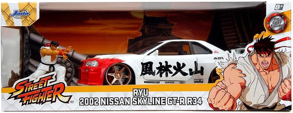 Thumbnail 5 de Jada Toys Street Fighter Ryu GT-R 2002 Set