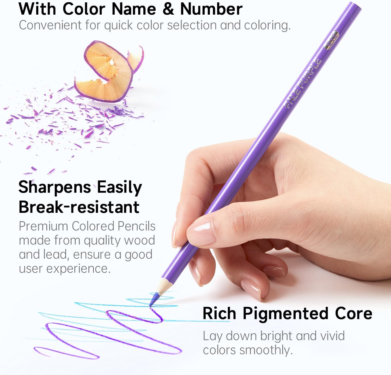 Thumbnail 3 de Shuttle Art 136 Colouring Pencils set (136-colour set) for adult colouring books, doodling and sketching