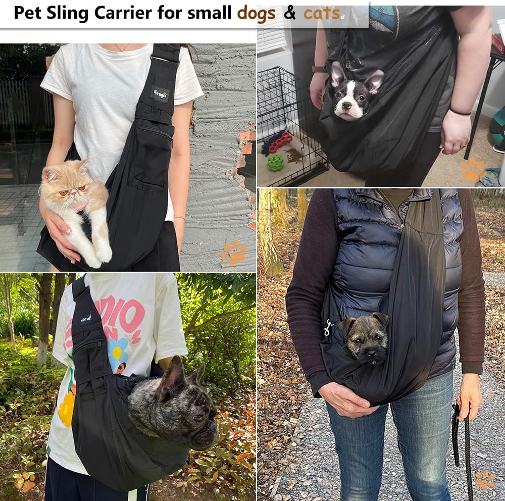 Detalle de NATUYA Dog Sling Puppy Carrier 5-15 lbs