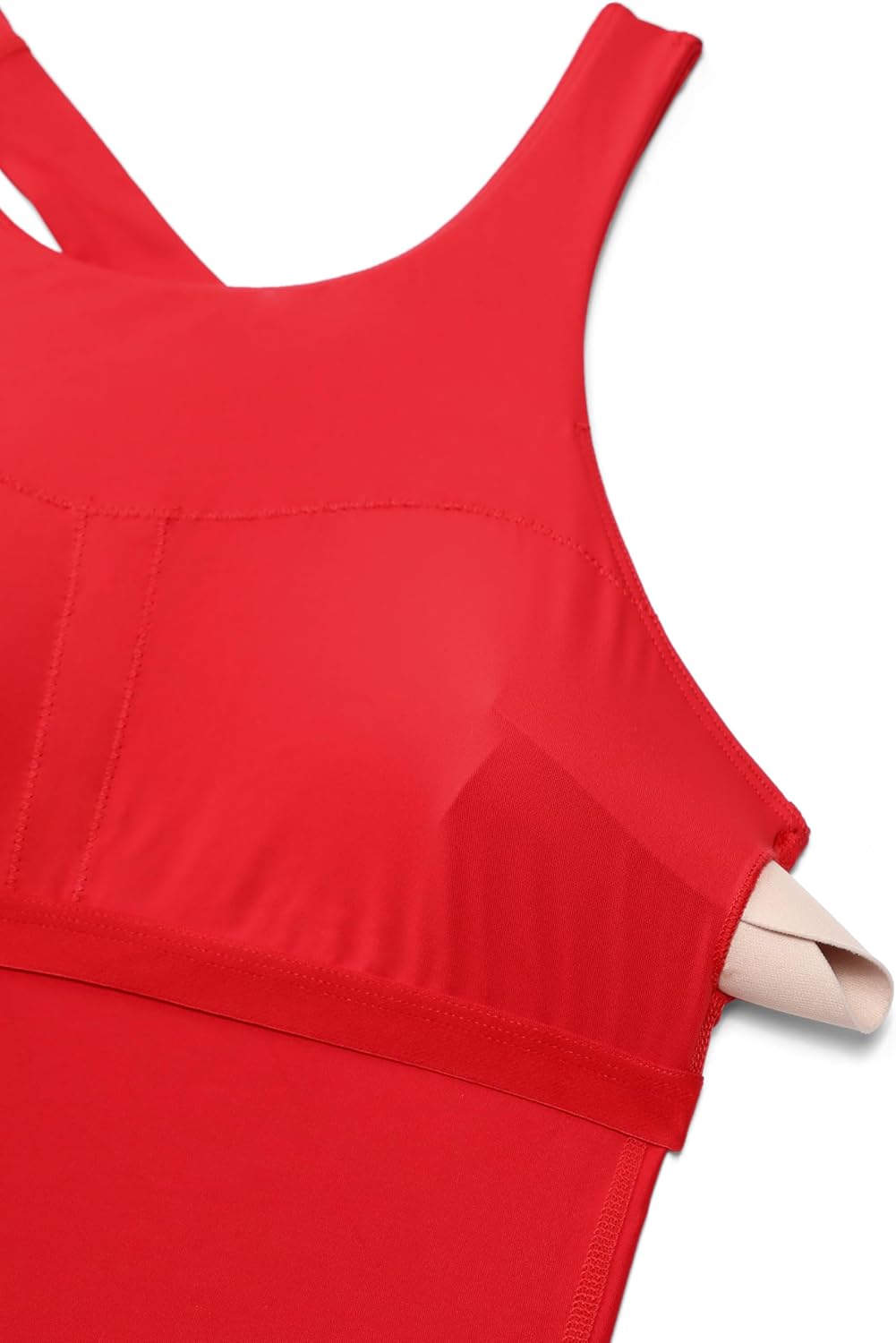 Detalle de CRZ YOGA Racerback tankini à col montant (haut seulement) — maintien confortable pour nager