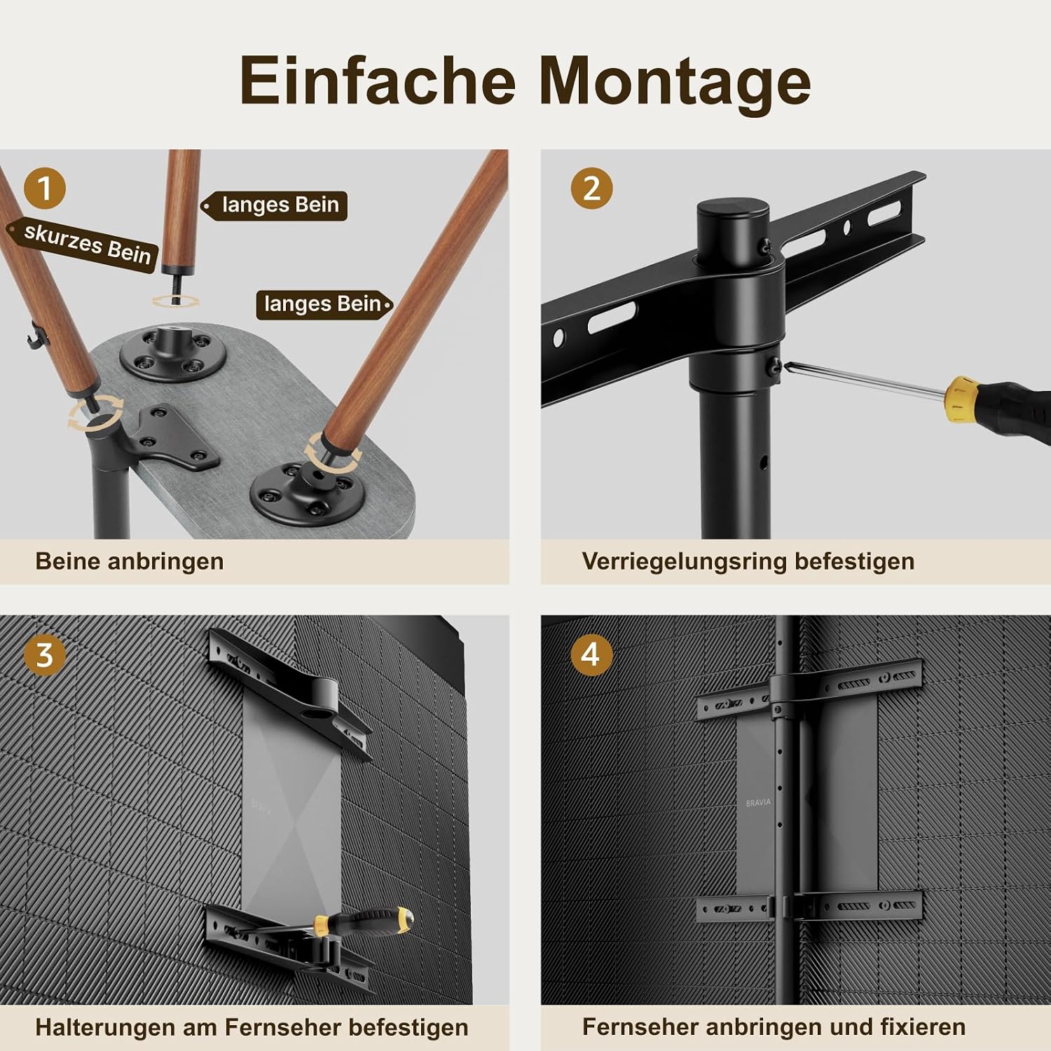Thumbnail 6 de ECOTINY TV staffelei 43–65 Zoll, bis 35 kg