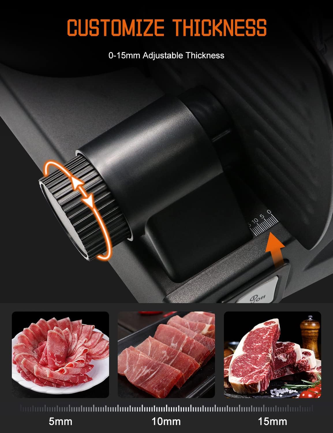 Detalle de TOKASS Food Slicer, 200W