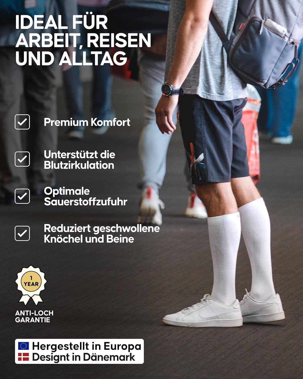 Thumbnail 2 de DANISH ENDURANCE Kompressionsstrümpfe 14–18 mmHg