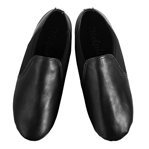 Thumbnail 5 de Slip On Jazz Dance Shoes - Pure Black Leather by Capra Falconeri