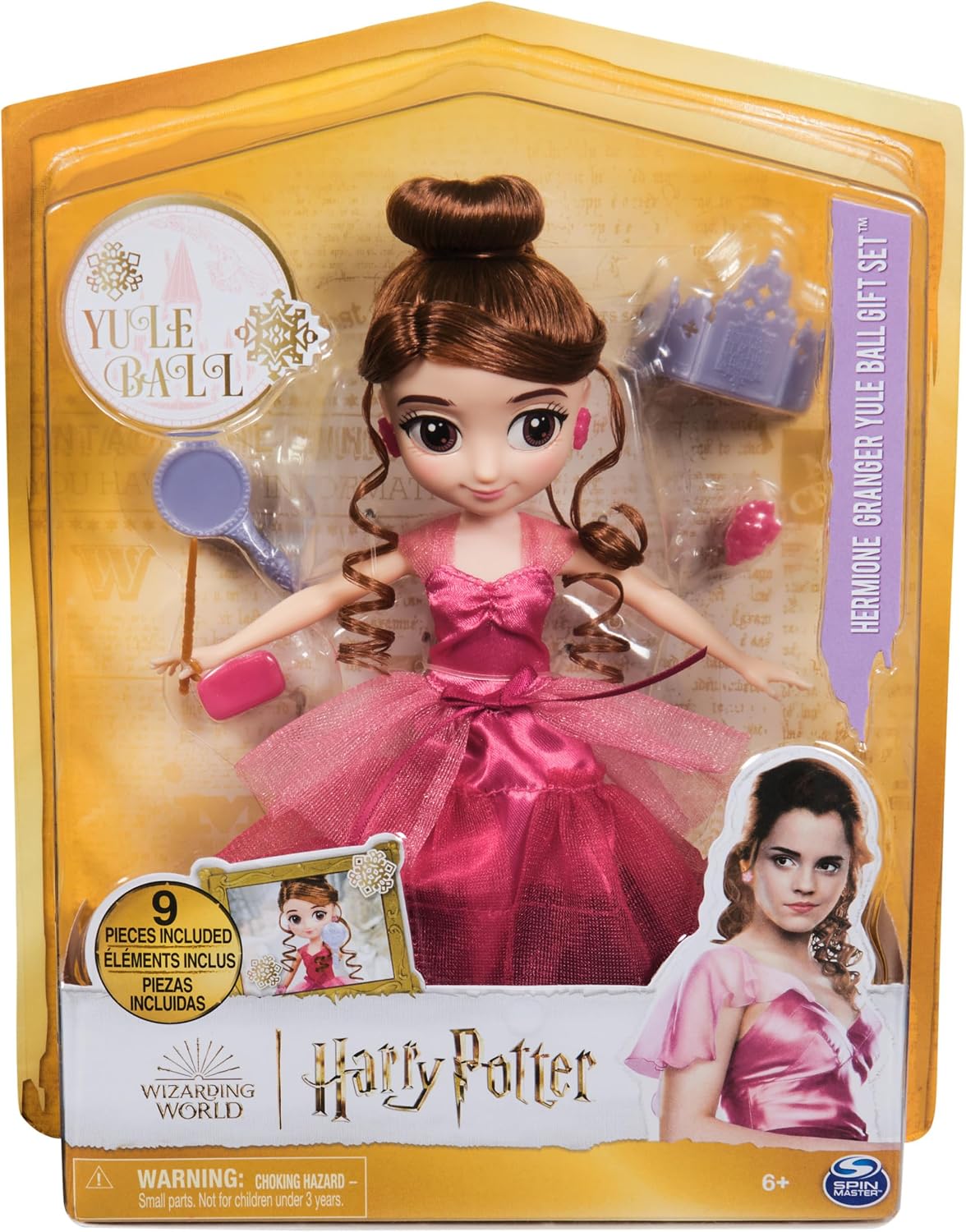 Thumbnail 1 de Poupée Hermione Granger « Au Bal » Wizarding World (20 cm) avec 10 accessoires