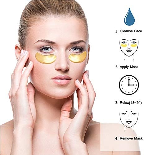 Detalle 1 de KAIYOCA ögonmask i gel, 25 par med hyaluronsyra och kollagen