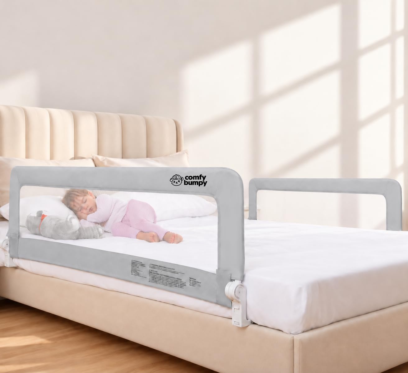 Detalle de ComfyBumpy 55.5" Toddler Bed Rail for Twin–King
