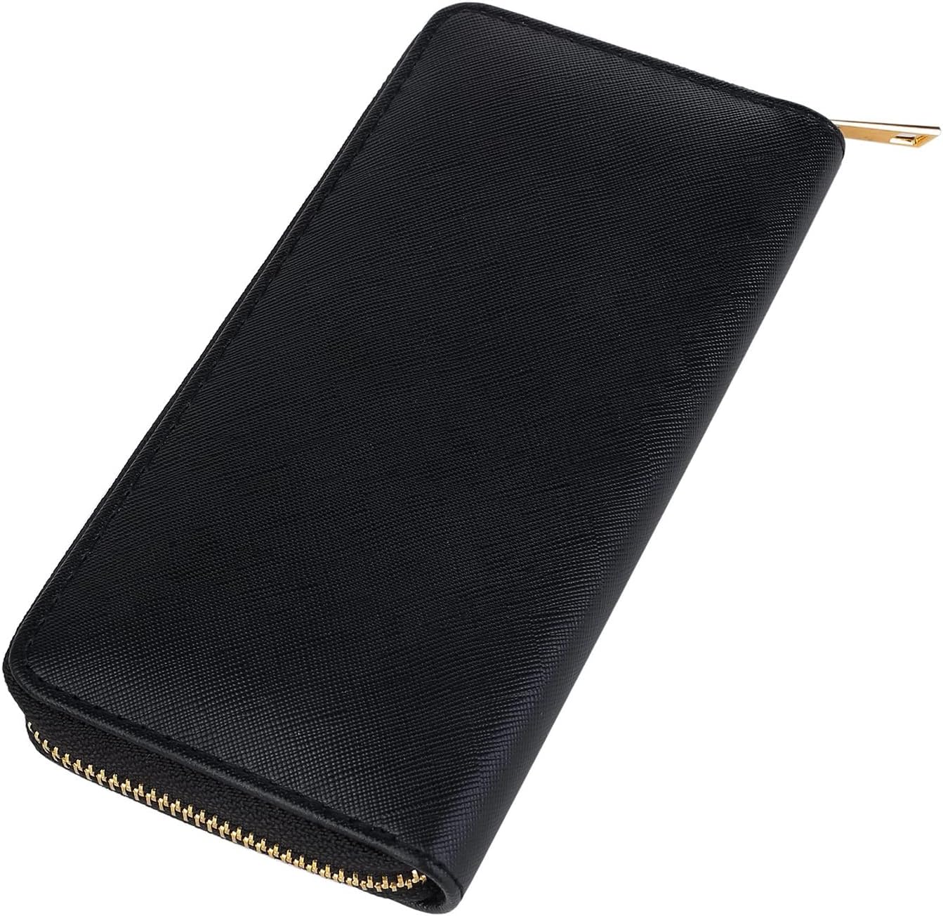 Detalle de DonDon Monedero Unicolor Negro 19 cm
