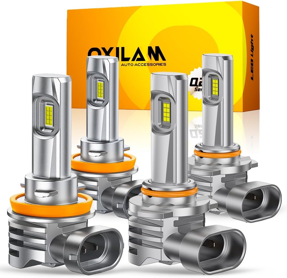 Detalle de OXILAM H11 9005 Halogen Replacement Bulbs 4-pack