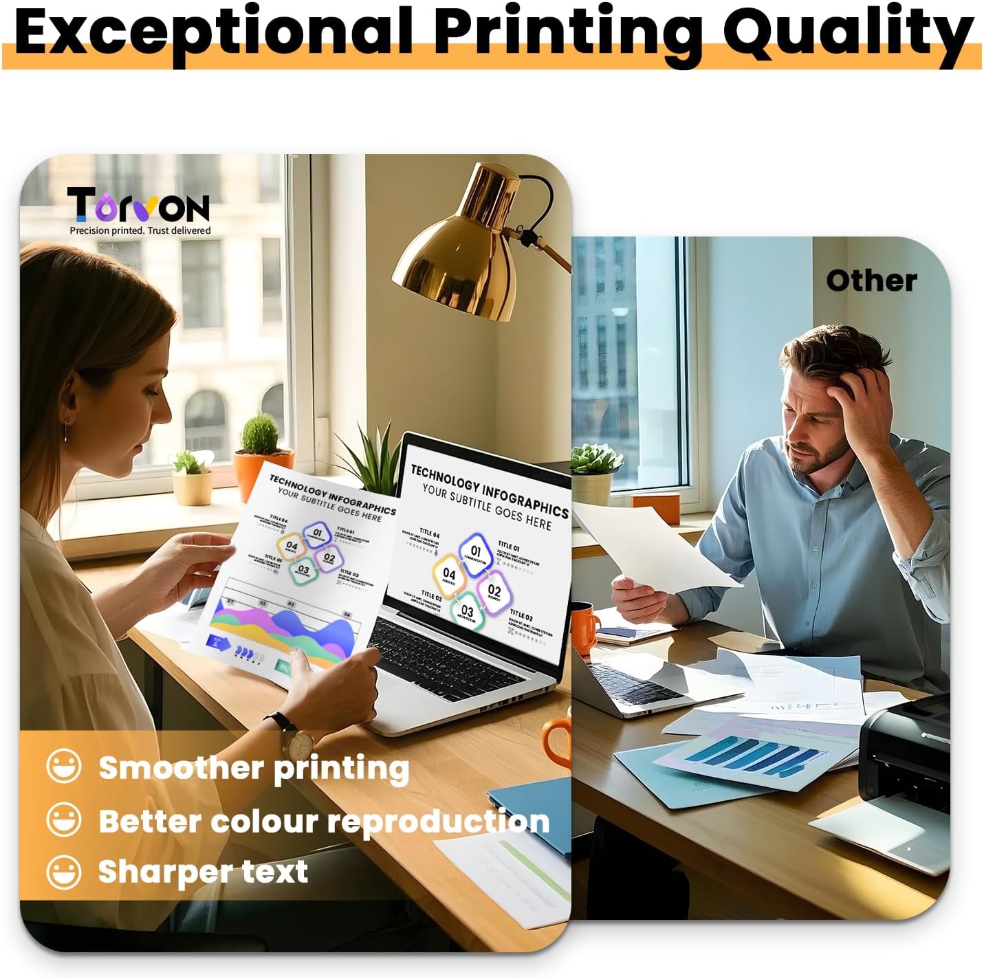 Detalle de Torvon 405XL Ink Cartridges – 10-Pack Replacement for Epson WorkForce Pro/WorkForce series