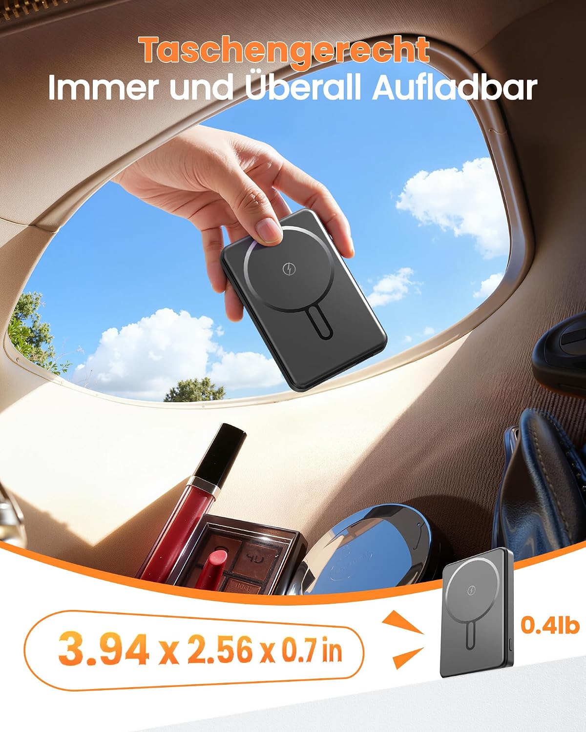 Thumbnail 3 de Power Bank 12000mAh für MagSafe – MagSafe Magnet-Powerbank mit 22,5W USB-C/ USB-A Schnellladung