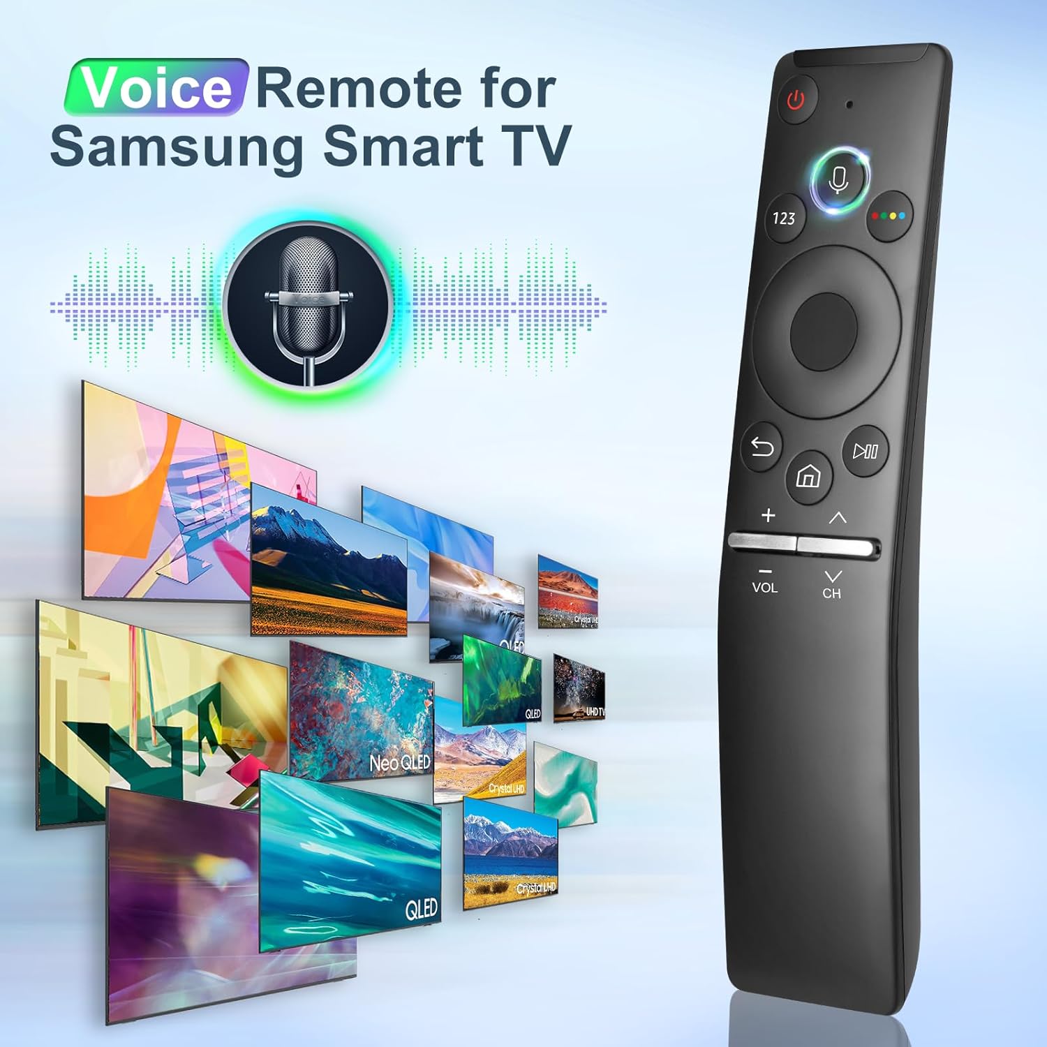 Thumbnail 1 de YOSUN Vocale Telecomando per Samsung TV – compatibile con Samsung Voice TV Originale
