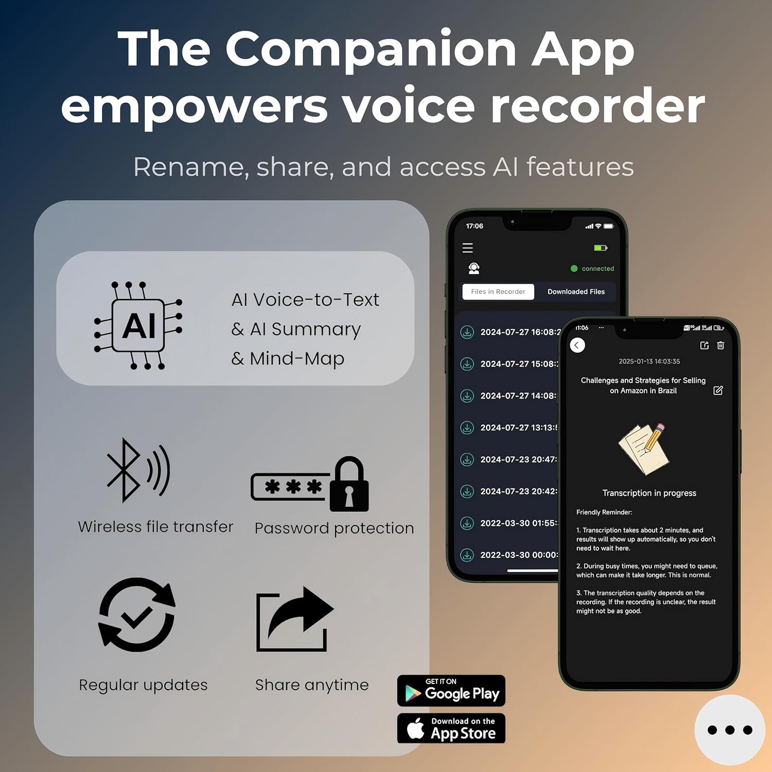Thumbnail 3 de FoCase Note AI Voice Recorder 64GB