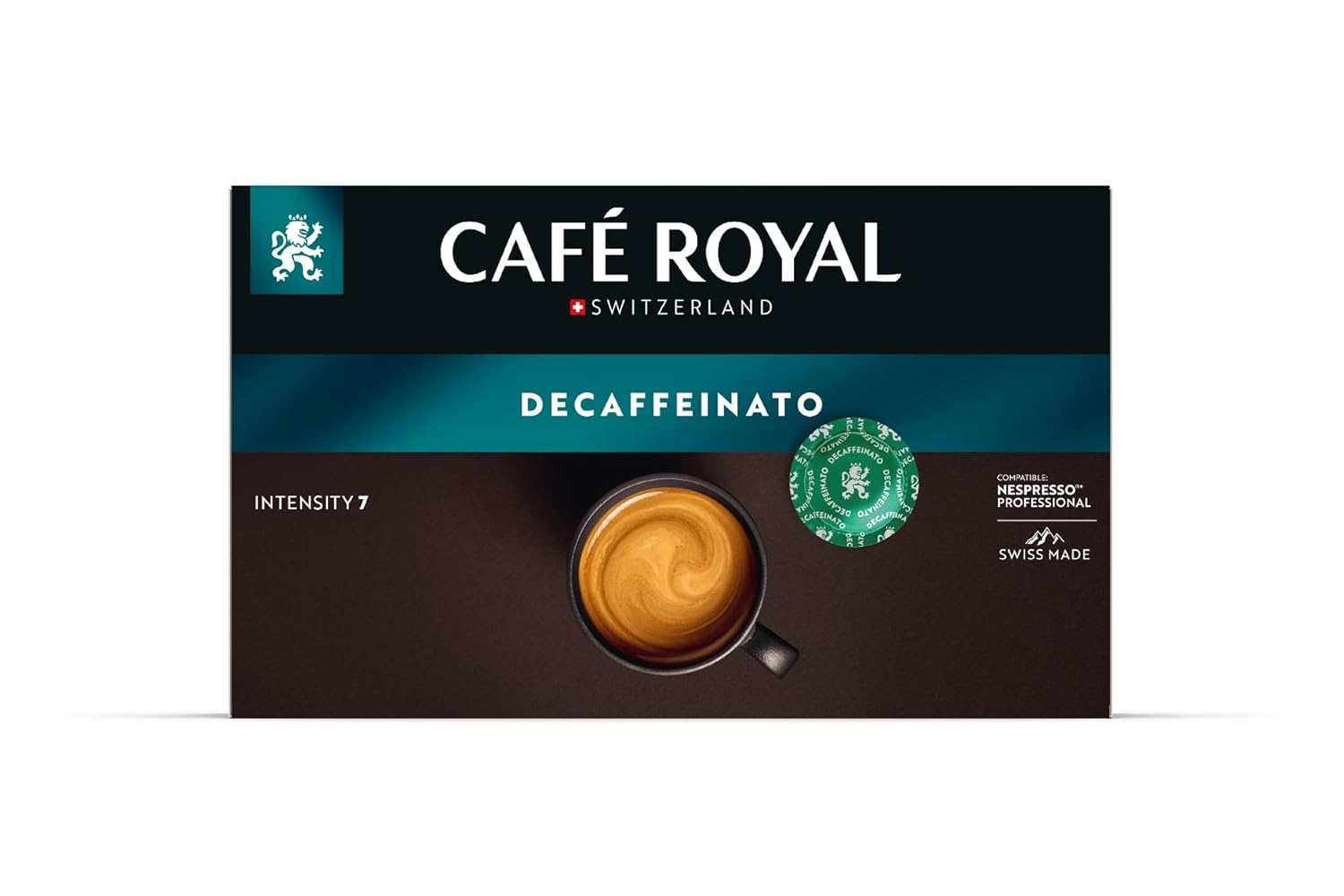 Detalle 2 de Café Royal Professional Pads Espresso Decaffeinato – 50 Nespresso-kompatible Pads, Rainforest Alliance-zertifiziert
