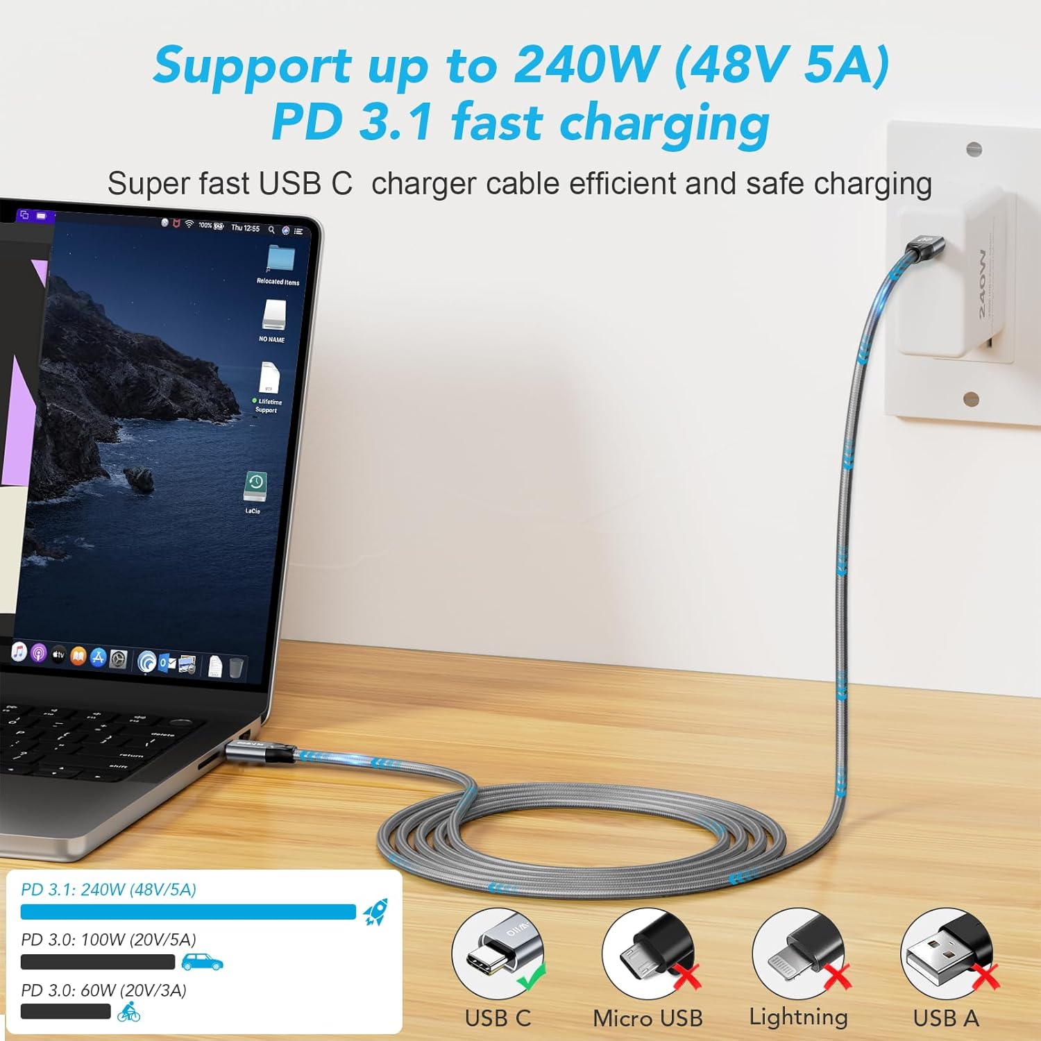 Thumbnail 1 de ULT-WIIQ USB C 3.2 Gen2x2 20Gbps 240W ⚡