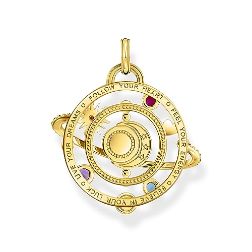Detalle 2 de Thomas Sabo Planetary Ring Pendant, 18k Yellow-Gold Plated 925 Sterling Silver