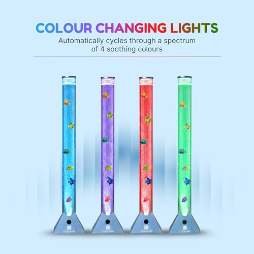Detalle de Straame 90cm LED Bubble Fish Lamp with Colour Changing Sensory Light