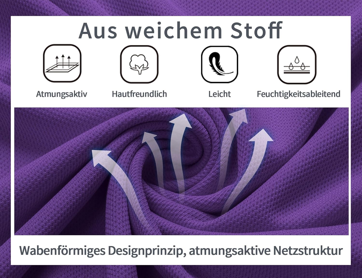 Thumbnail 5 de geeksport Poloshirt Herren Kurzarm – Funktions-Golfpolo aus Polyester, atmungsaktiv und schnell trocknend