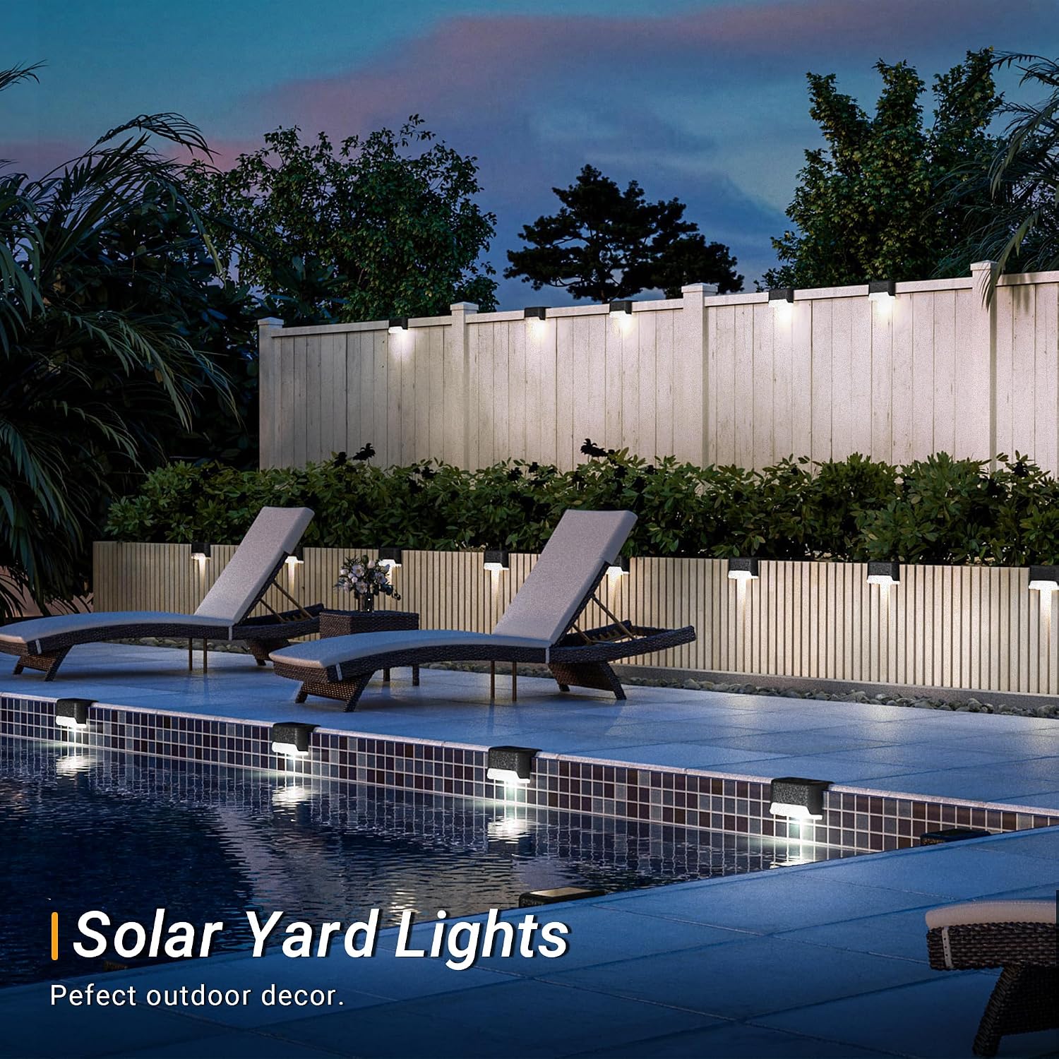 Detalle 2 de Solpex Solar Deck Lights 8-Pack for Outdoor Steps 🟢