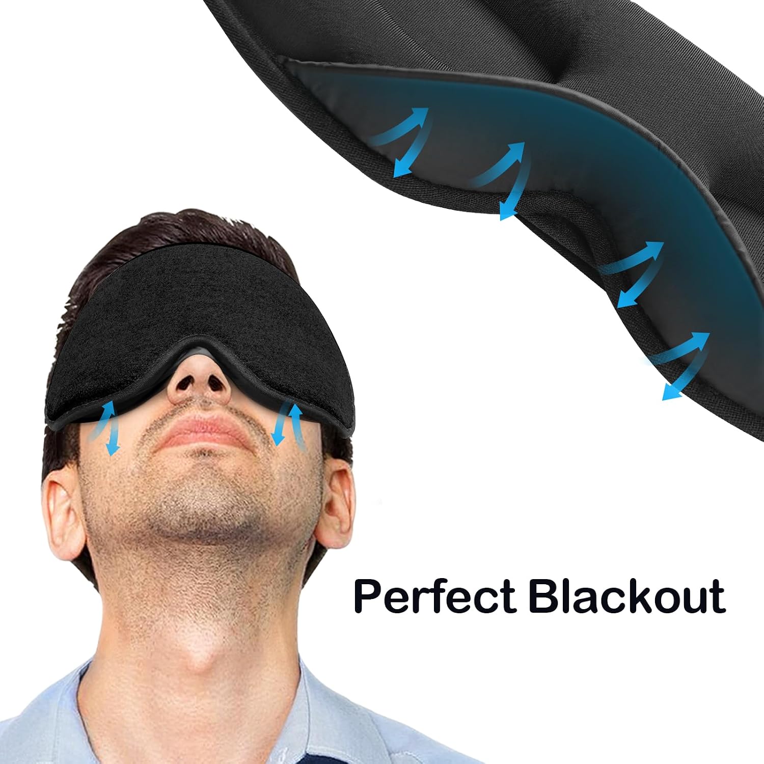 Thumbnail 4 de INNELO Sleep Eye Mask – Ultra Soft Breathable with Adjustable Strap