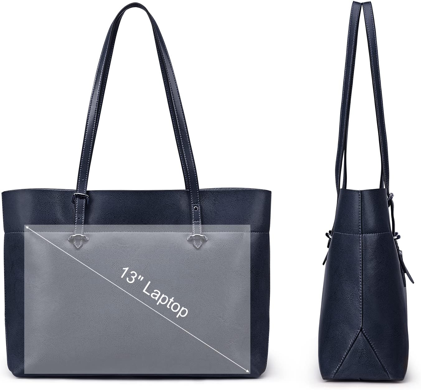 Thumbnail 3 de S-ZONE sac fourre-tout en cuir féminins grand format
