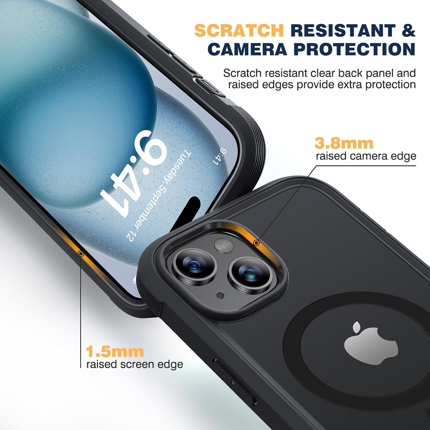 Thumbnail 5 de Diaclara iPhone 15 case MagSafe 6.1" with screen protector