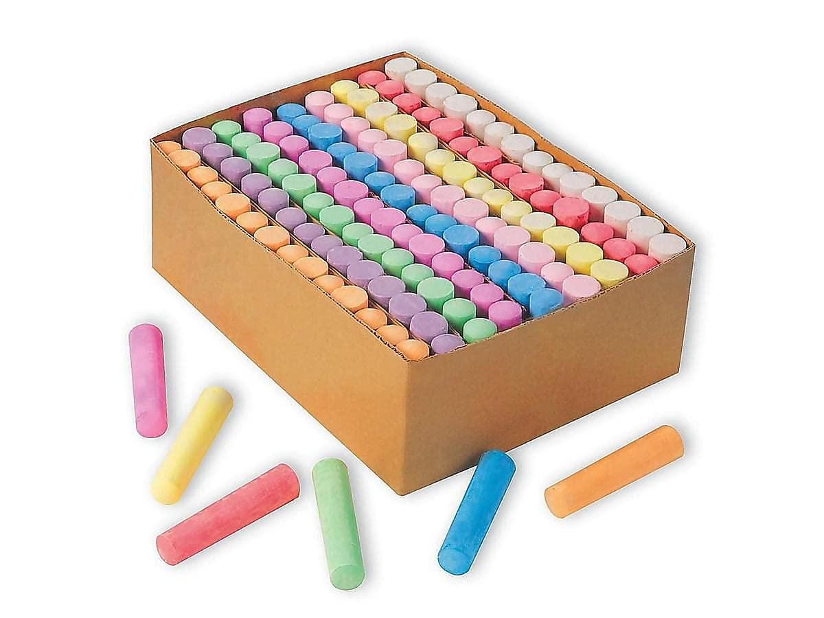 Detalle de S&S Worldwide Sidewalk Chalk Set, 126 Pieces