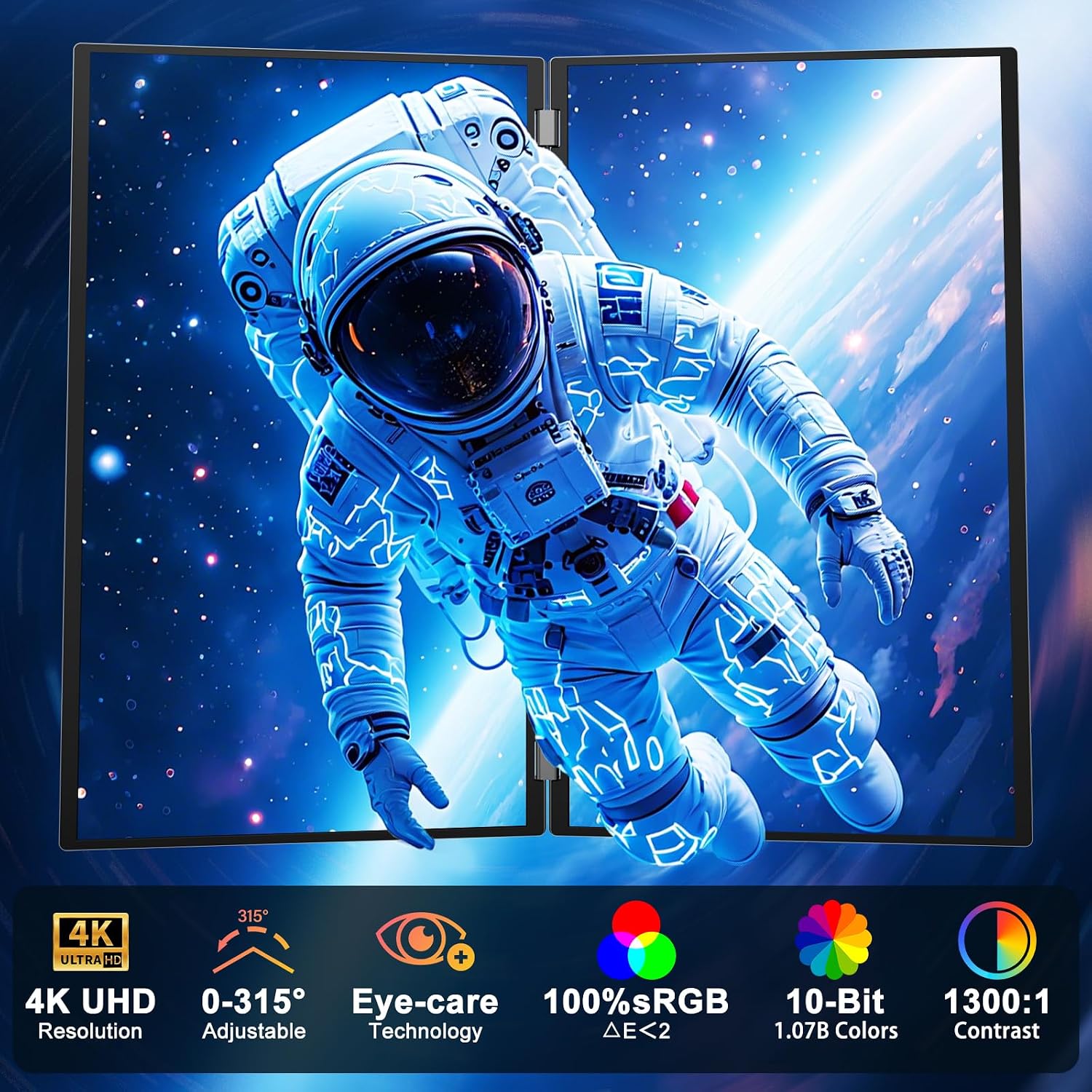 Detalle 2 de InnoView 23.8" Dual Portable Monitor 4K