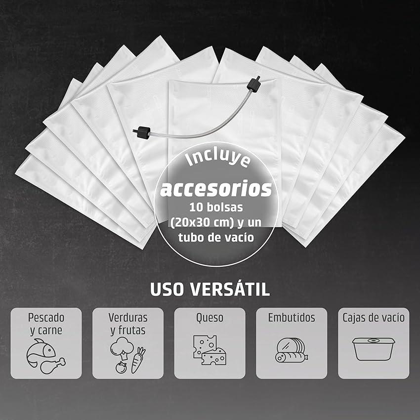Detalle 2 de CASO VC 10 Envasadora al vacío doméstica, soldadura 30 cm