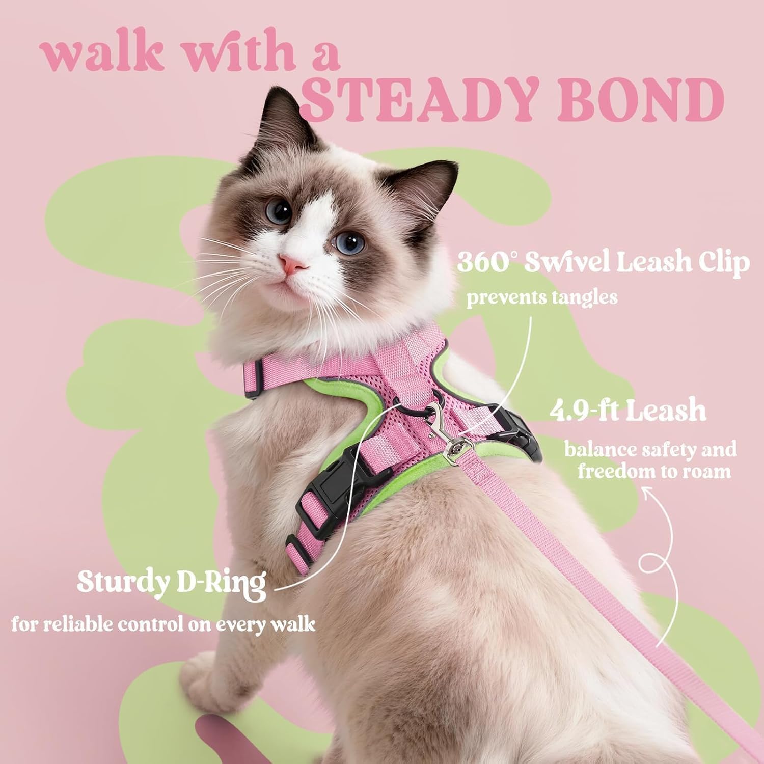 Detalle 1 de rabbitgoo Cat Harness Set, Size S