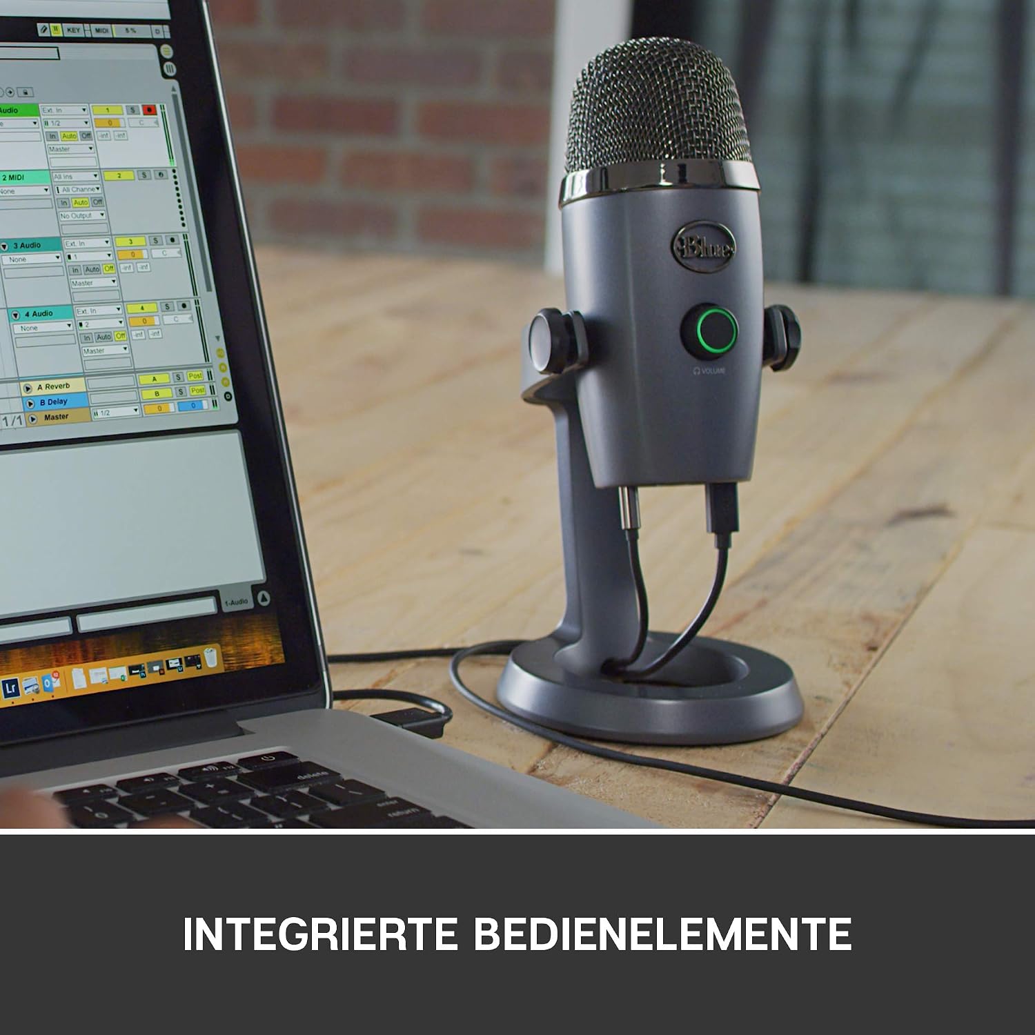 Detalle de Blue Yeti Nano Premium USB-Mikrofon für Aufnahmen, Streaming, Gaming & Podcasting (Nieren- und Kugelcharakteristik) – Grau